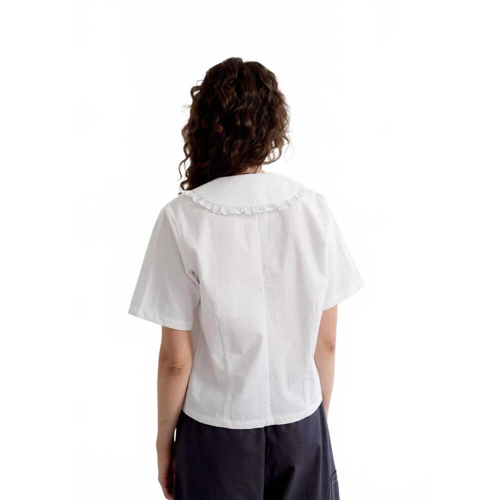 NEW A BRONZE AGE marinero top in solstice white - Picture 2 of 4